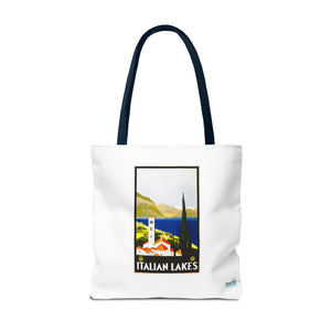 Stylish Tote Bag - Italian Lakes Print