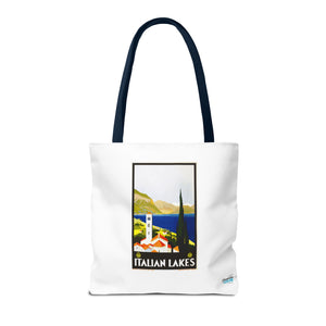 Stylish Tote Bag - Italian Lakes Print