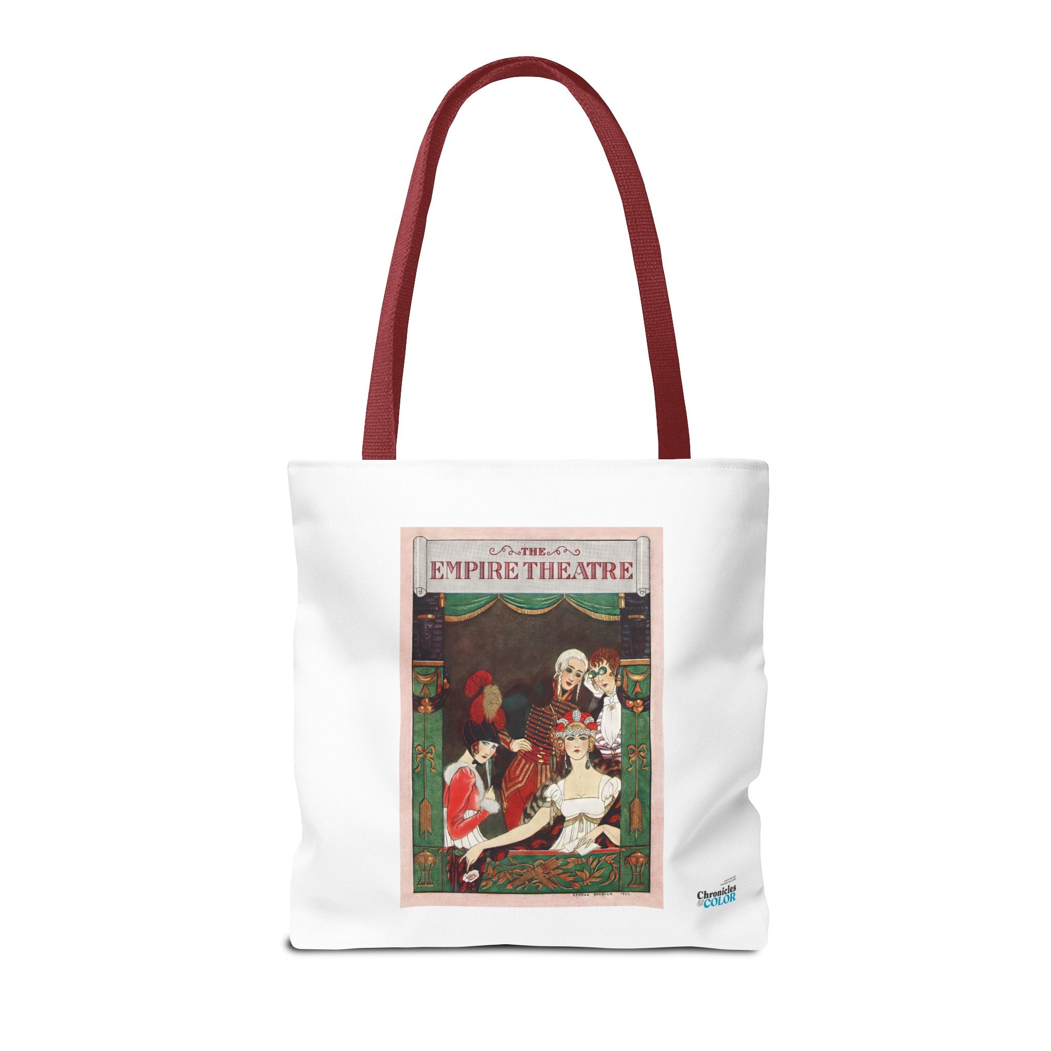 Stylish Tote Bag - Playbill Artwork for Empire Theatre, Broadway by George Barbier (1922)