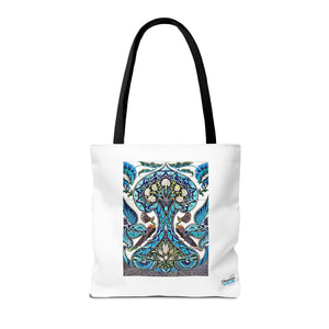 Stylish Tote Bag - Lustered Earthenware Tile Panel