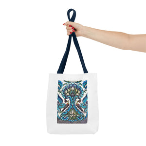 Stylish Tote Bag - Lustered Earthenware Tile Panel