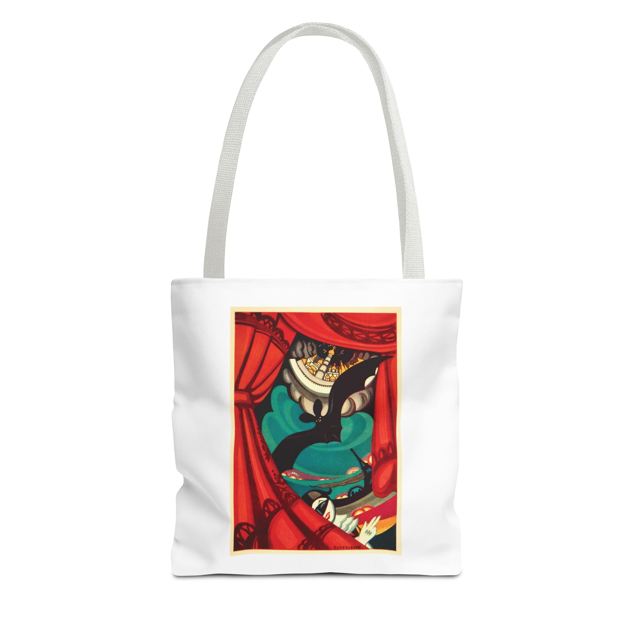 Stylish Tote Bag - Nikita Balieff’s Bat Theatre, Moscow Vintage Artwork (1922)