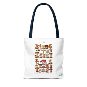 Stylish Tote Bag - Diverse Mushroom (Fungi) Species Print