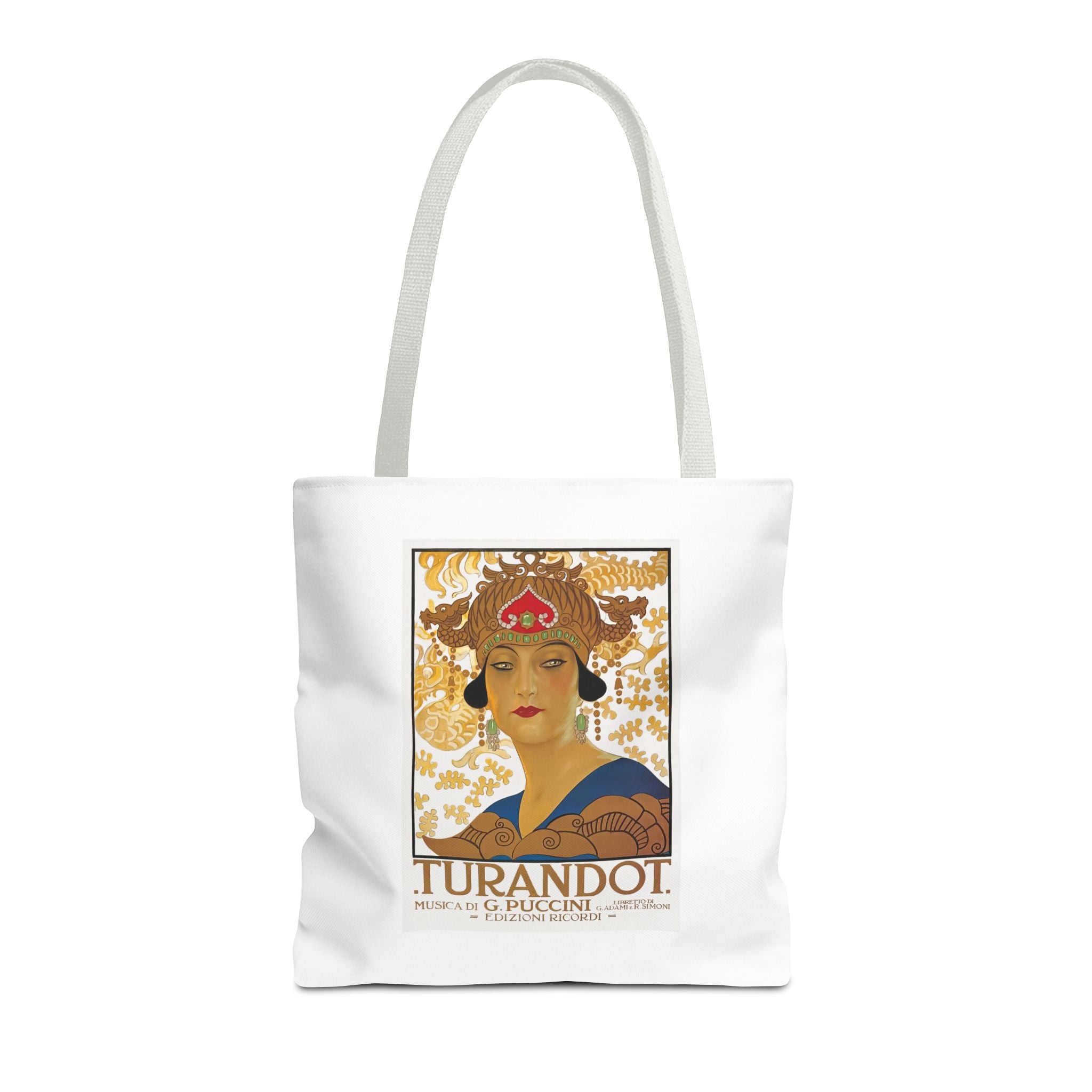 Stylish Tote Bag - Giacomo Puccini’s Opera Turandot Vintage Artwork (1926)