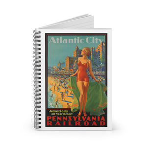 Spiral Notebook (Ruled Line) - Atlantic City - America's All-Year Resort