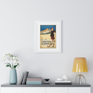 Framed Vertical Poster - Cortina d'Ampezzo