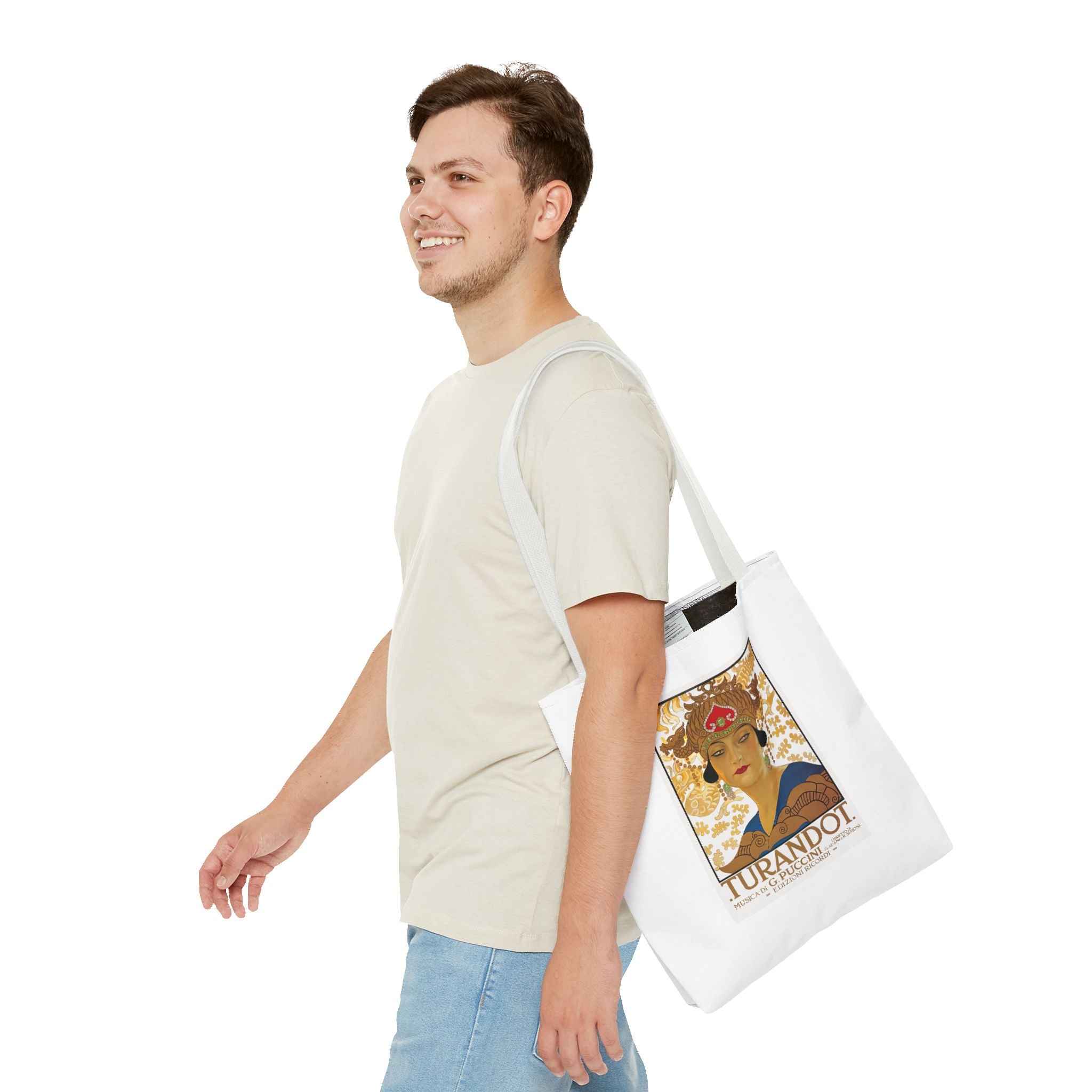 Stylish Tote Bag - Giacomo Puccini’s Opera Turandot Vintage Artwork (1926)