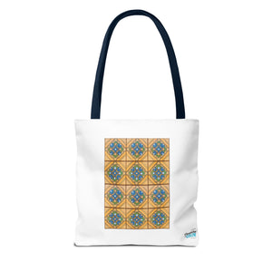 Stylish Tote Bag - Malibu Potteries Tile, Adamson House