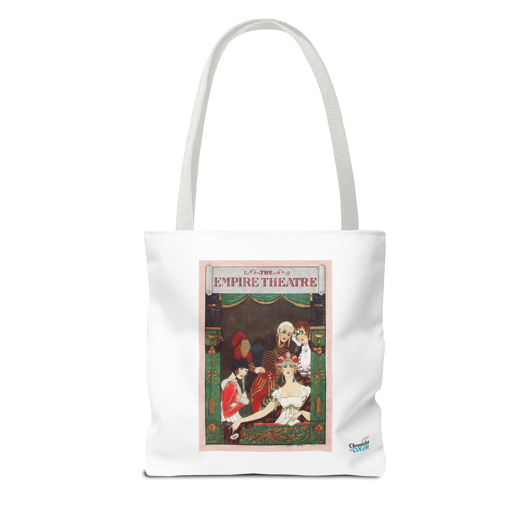 Stylish Tote Bag - Playbill Artwork for Empire Theatre, Broadway by George Barbier (1922)