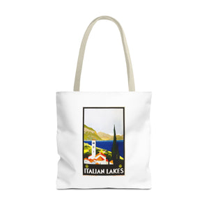 Stylish Tote Bag - Italian Lakes Print