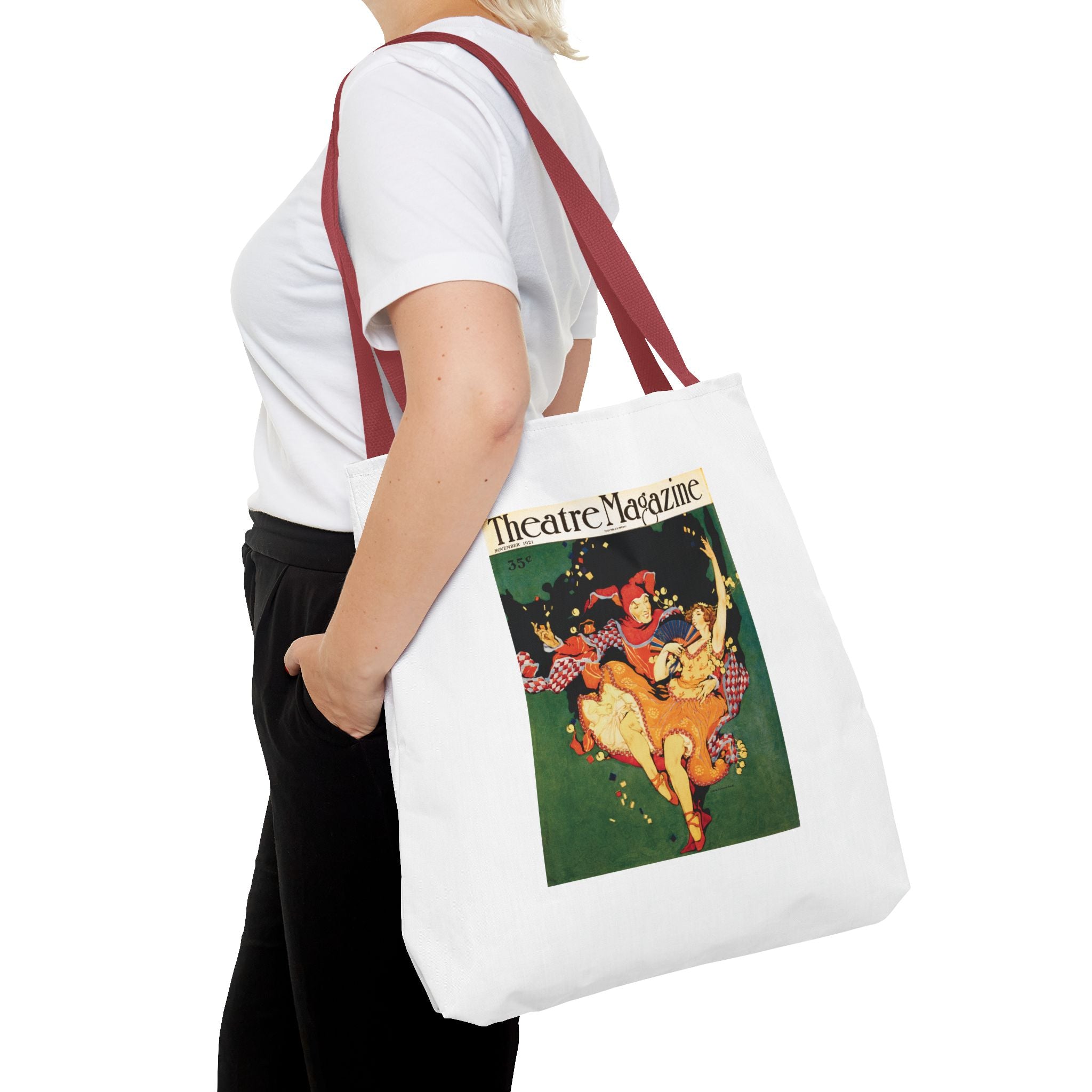Stylish Tote Bag - Theatre Magazine Cover, Nov. 1921, Artwork by Clara Elsene Peck