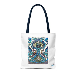 Stylish Tote Bag - Lustered Earthenware Tile Panel