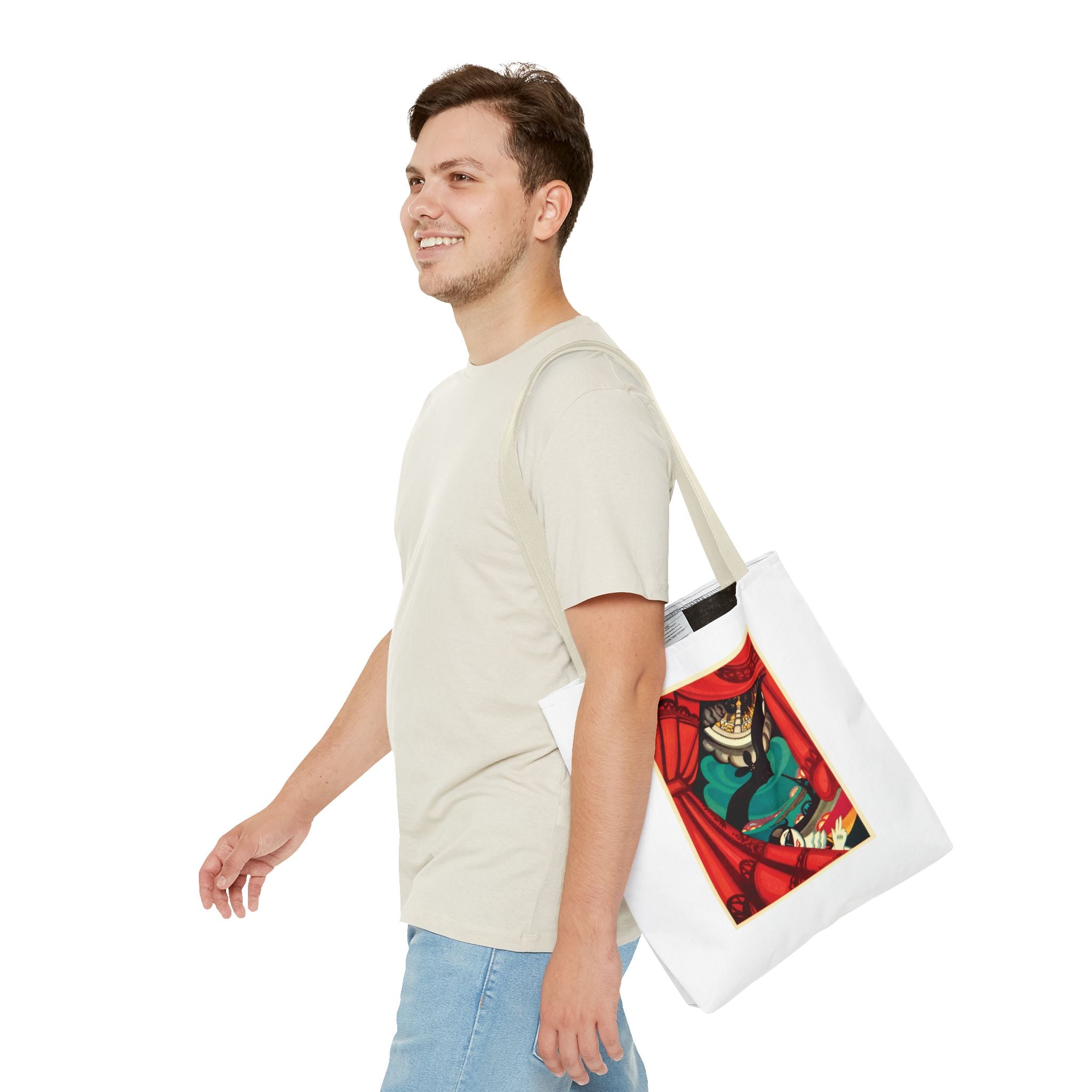 Stylish Tote Bag - Nikita Balieff’s Bat Theatre, Moscow Vintage Artwork (1922)