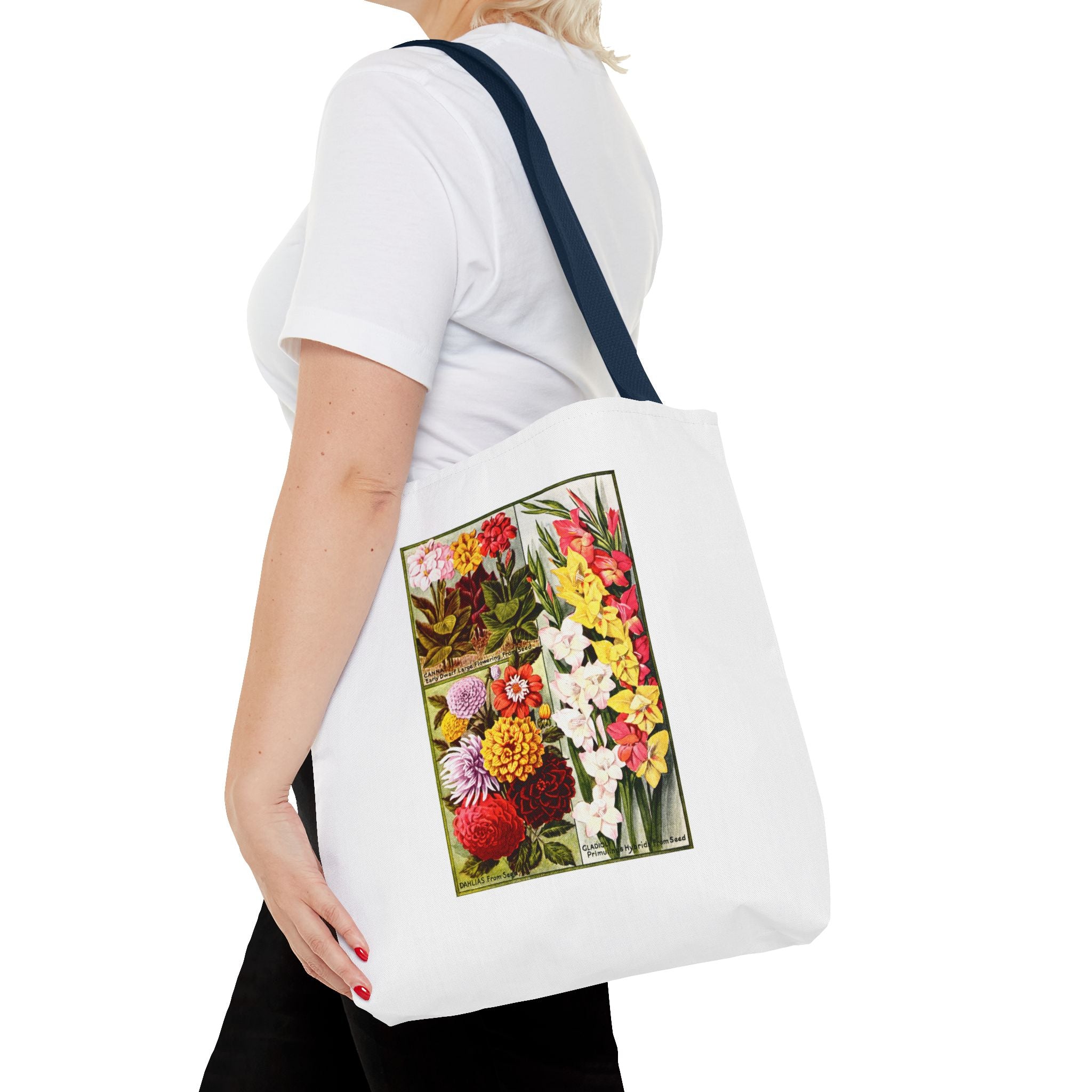 Stylish Tote Bag - Childs' Seeds, Flower Catalog Plate