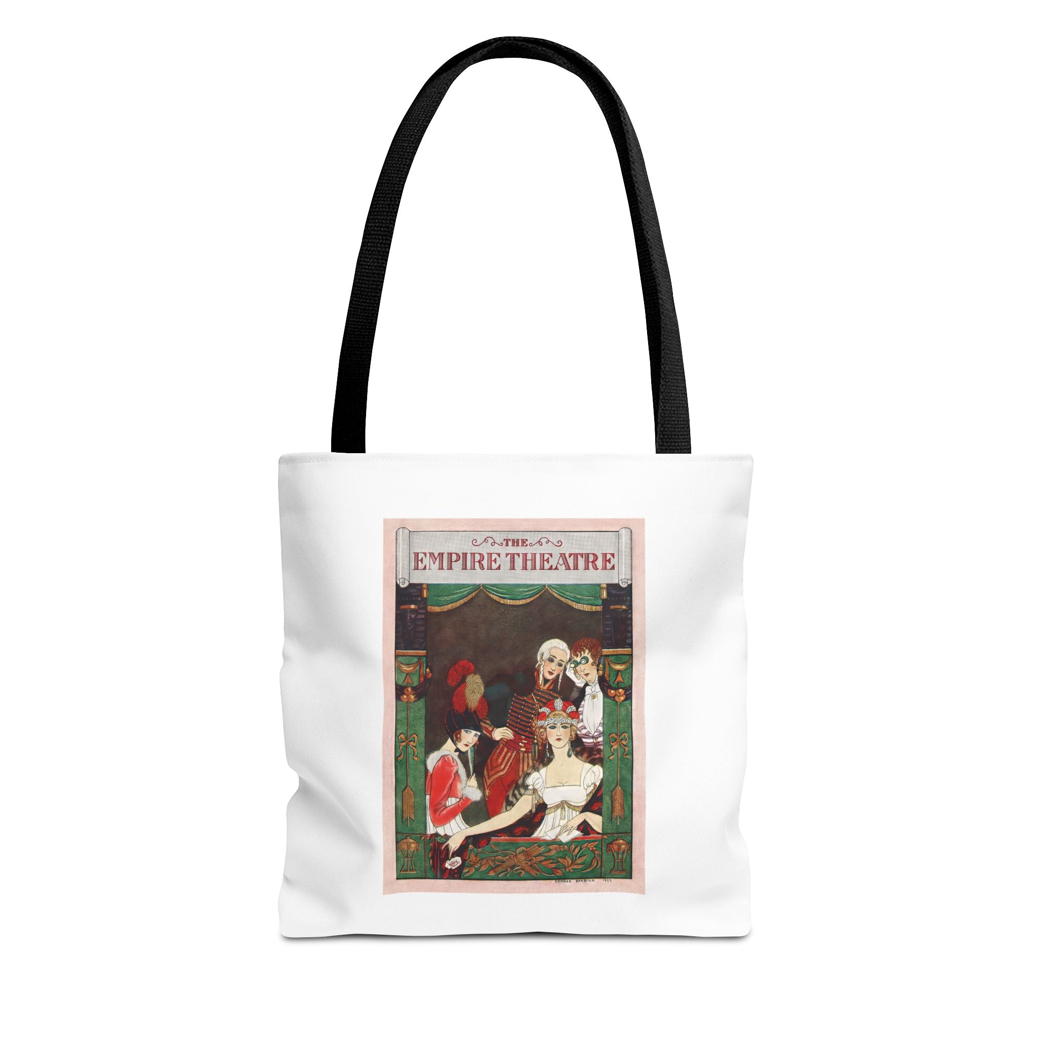Stylish Tote Bag - Playbill Artwork for Empire Theatre, Broadway by George Barbier (1922)