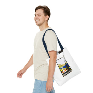 Stylish Tote Bag - Italian Lakes Print