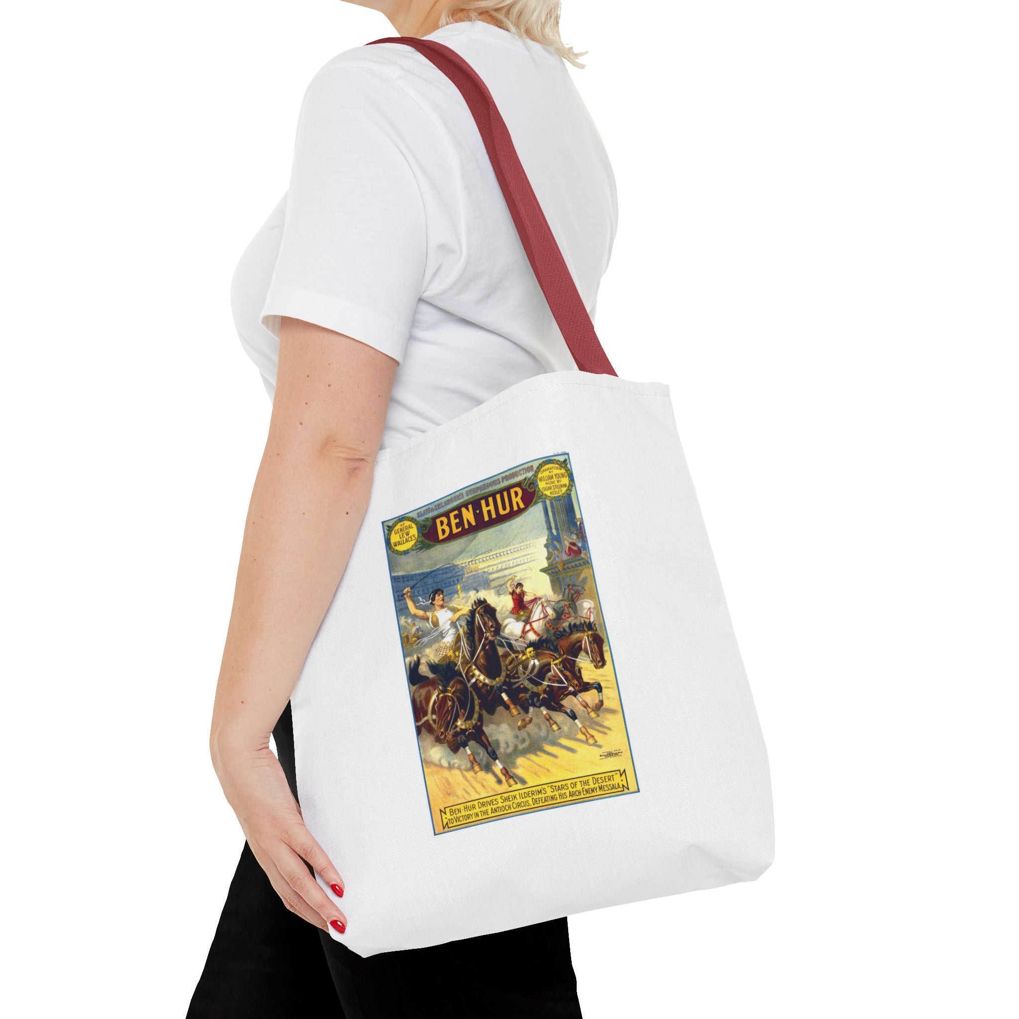 Stylish Tote Bag - Ben-Hur Broadway Premiere Vintage Artwork (1899)
