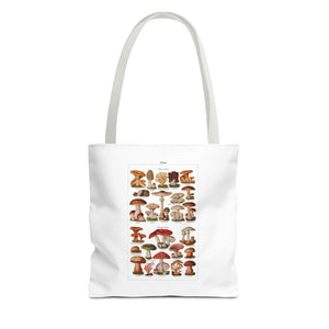 Stylish Tote Bag - Diverse Mushroom (Fungi) Species Print