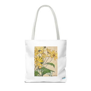 Stylish Tote Bag - Sunflowers Print