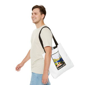 Stylish Tote Bag - Italian Lakes Print