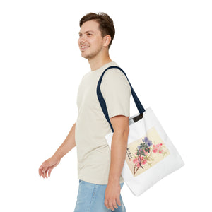 Stylish Tote Bag - Zhao Zhiqian's Flower Album - Peach Blossom Page