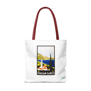 Stylish Tote Bag - Italian Lakes Print