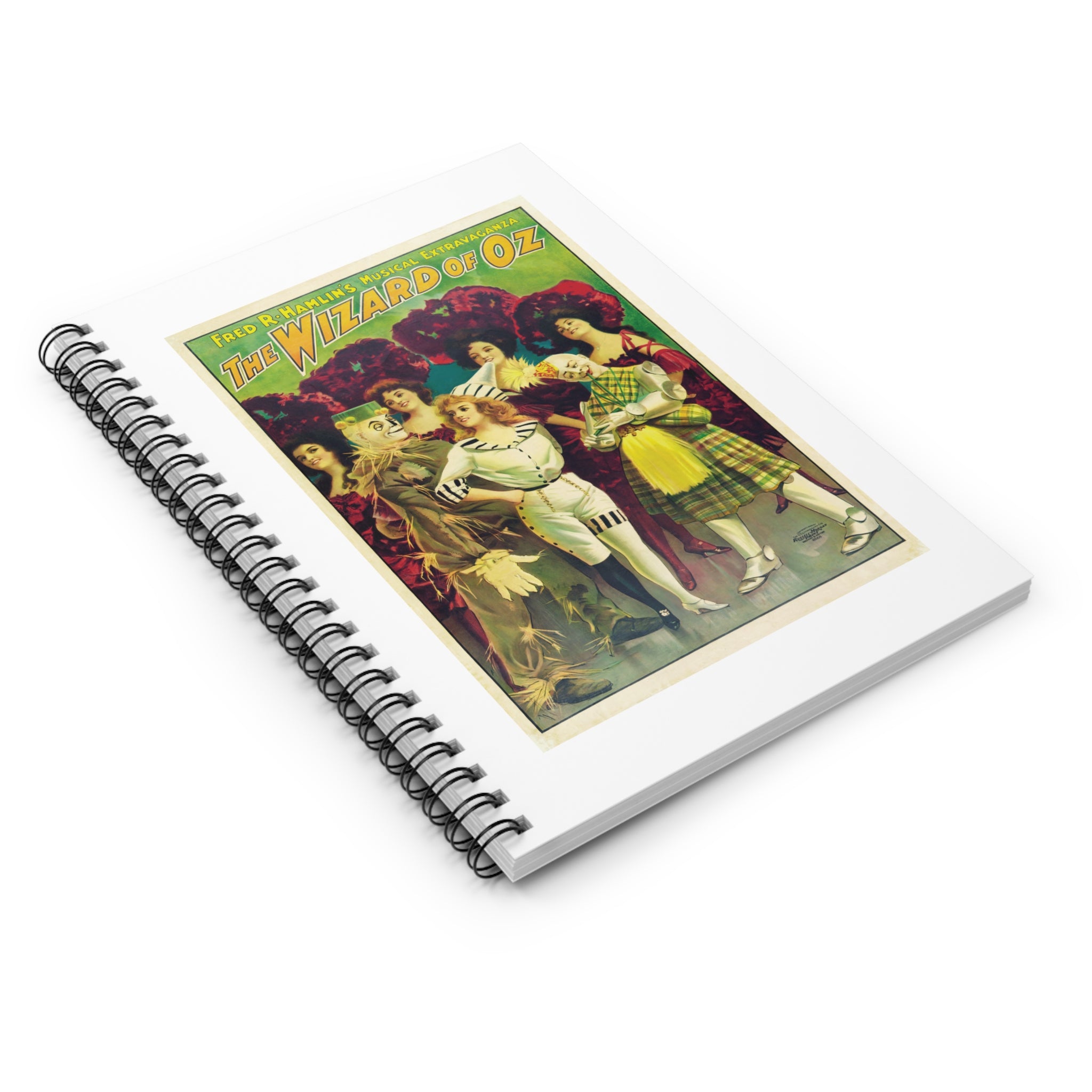 Spiral Notebook (Ruled Line) - The Wizard of Oz Musical Extravaganza Vintage Artwork (1903)