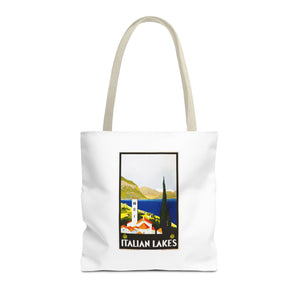 Stylish Tote Bag - Italian Lakes Print