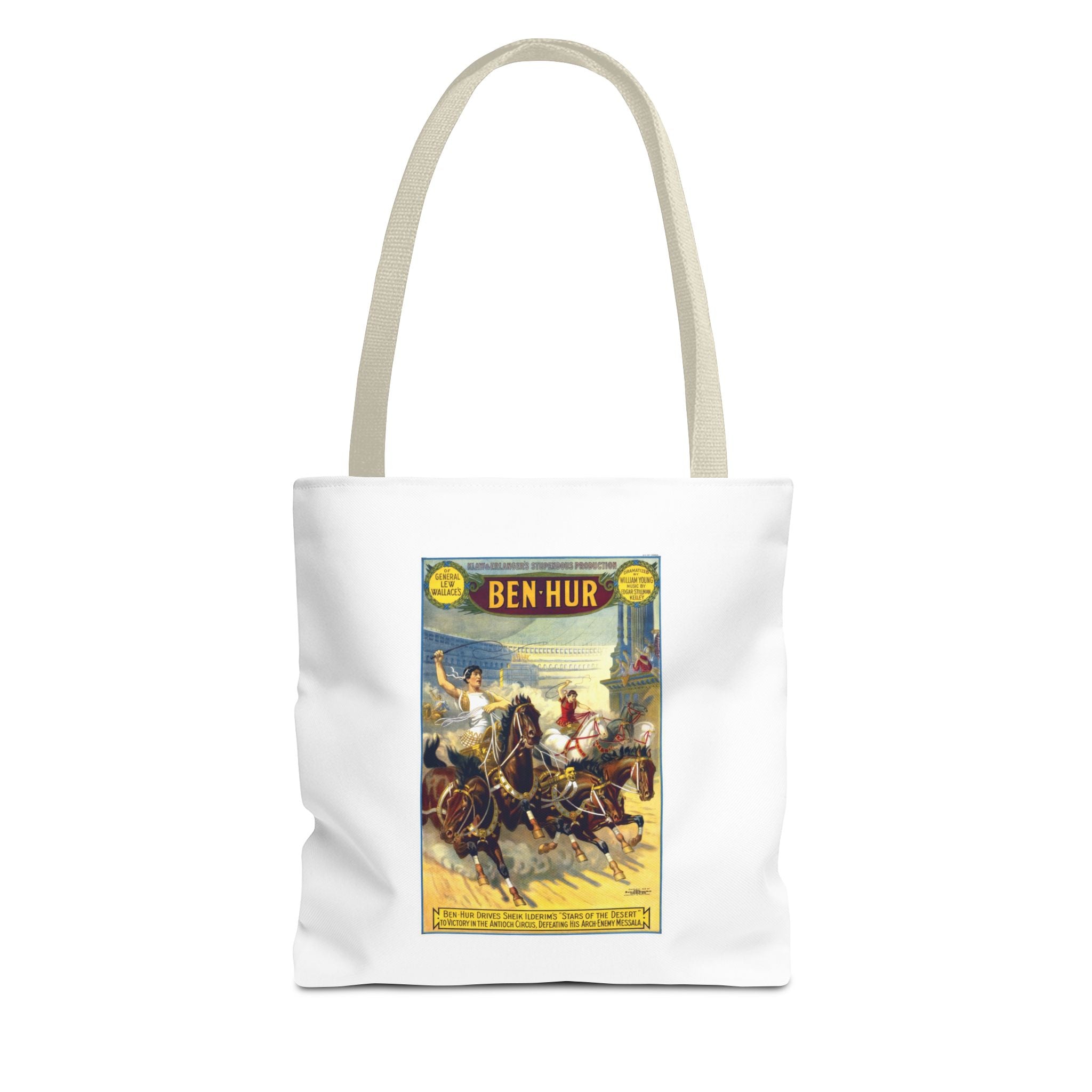 Stylish Tote Bag - Ben-Hur Broadway Premiere Vintage Artwork (1899)