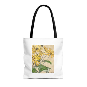 Stylish Tote Bag - Sunflowers Print