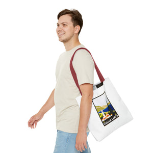 Stylish Tote Bag - Italian Lakes Print