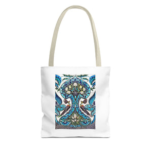 Stylish Tote Bag - Lustered Earthenware Tile Panel