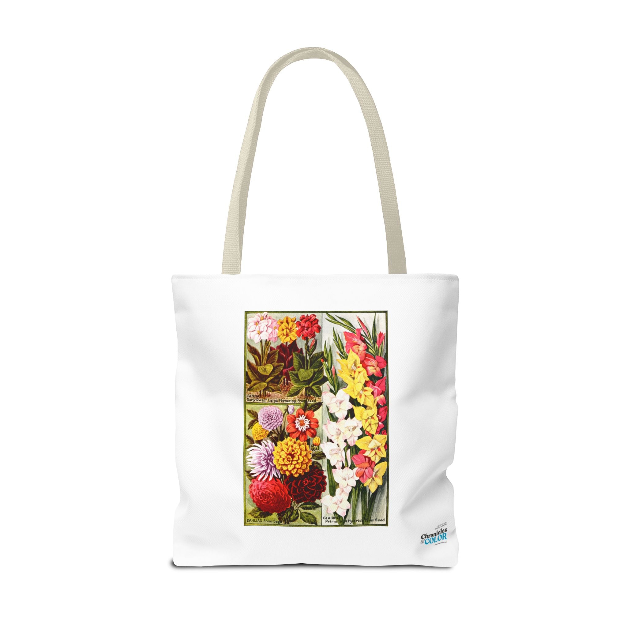 Stylish Tote Bag - Childs' Seeds, Flower Catalog Plate
