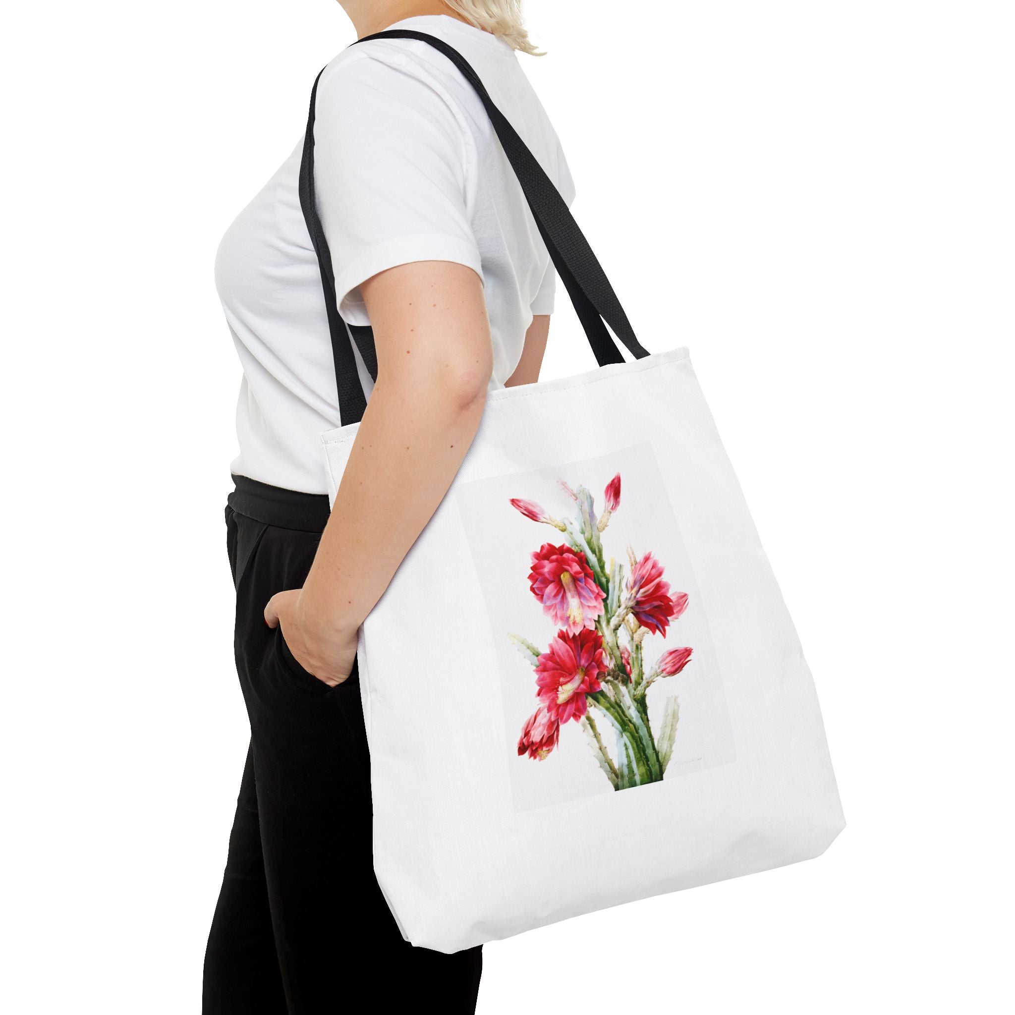 Stylish Tote Bag - A Flowering Cactus: Heliocereus Speciosus