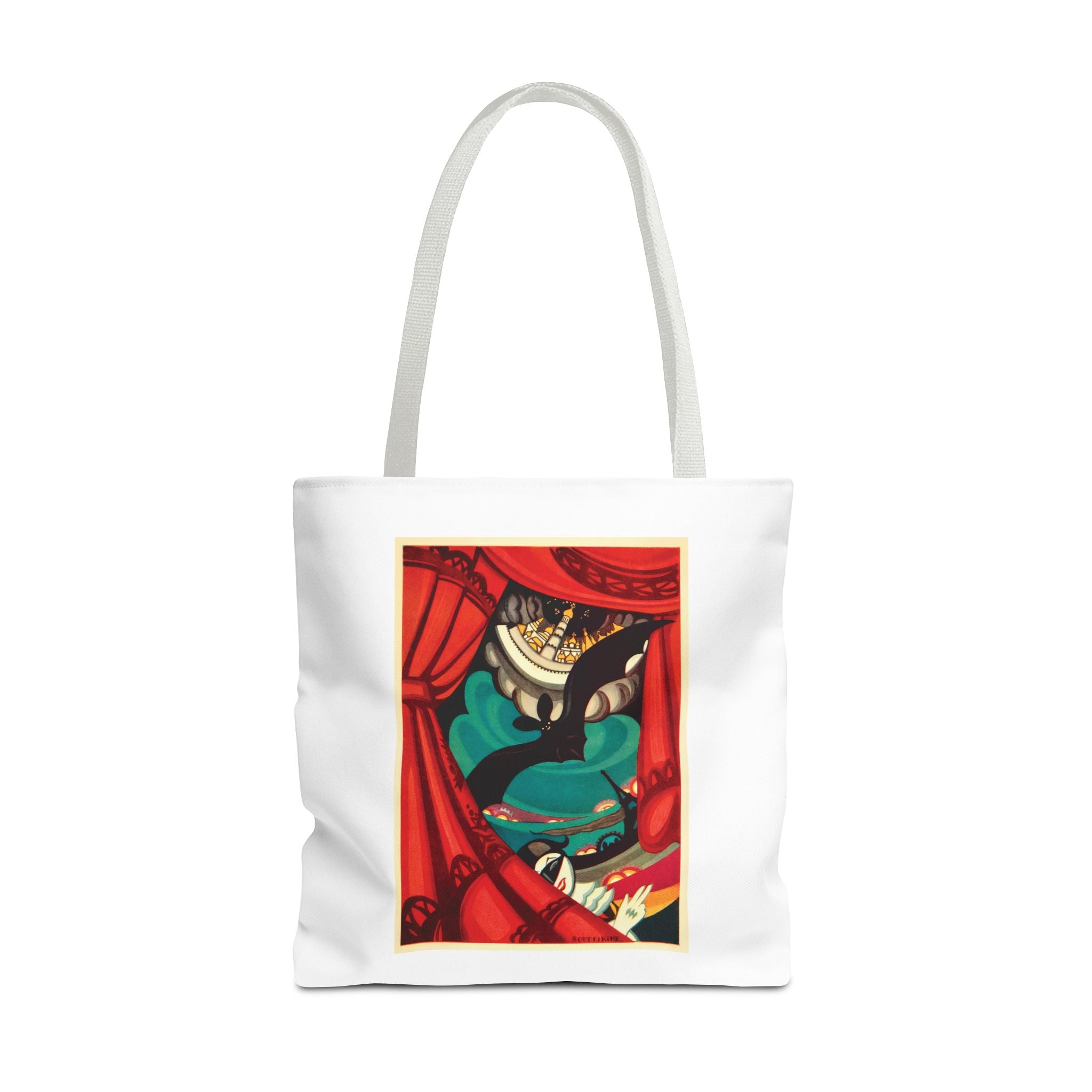 Stylish Tote Bag - Nikita Balieff’s Bat Theatre, Moscow Vintage Artwork (1922)