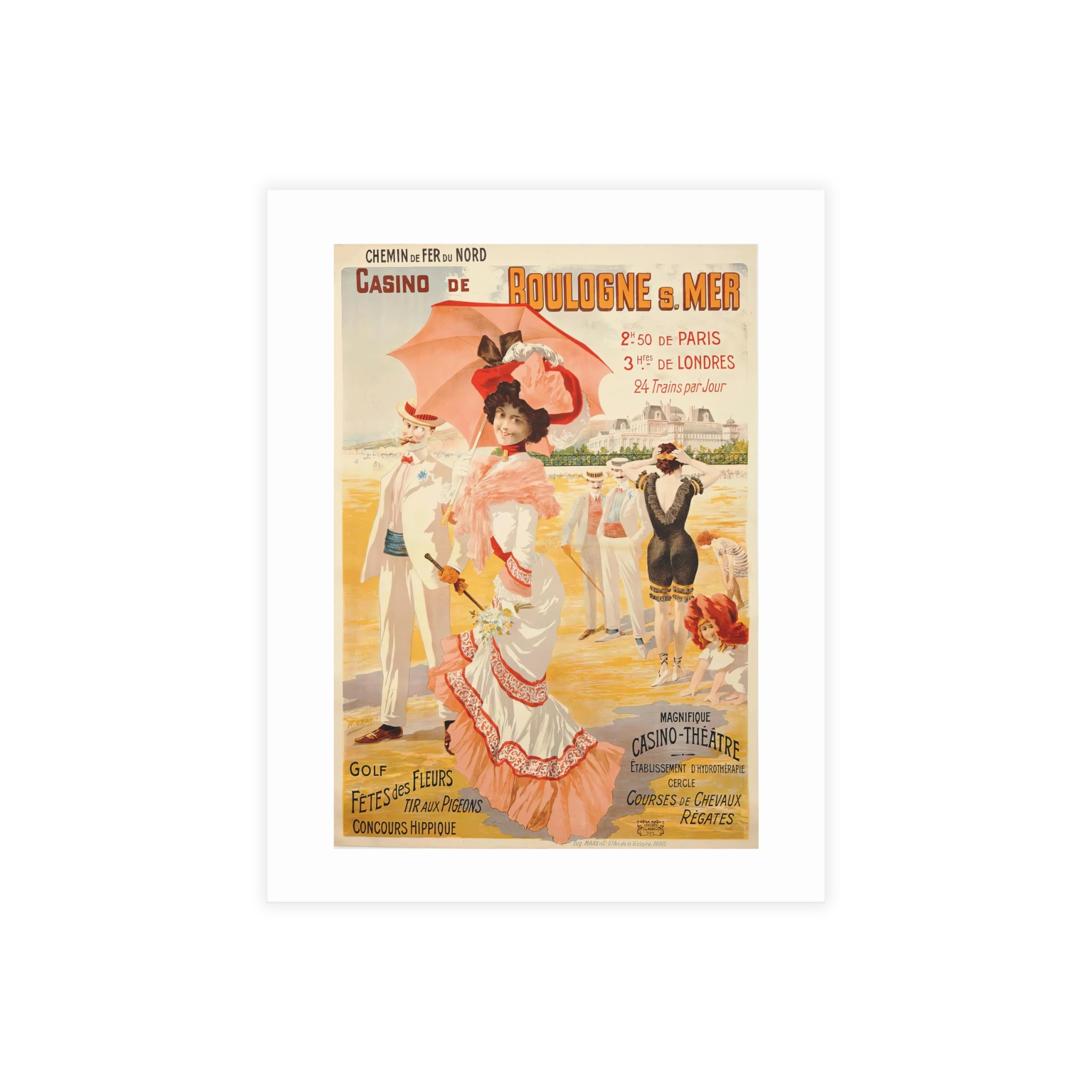 Postcard Bundles (envelopes included) - Casino de Boulogne s. Mer