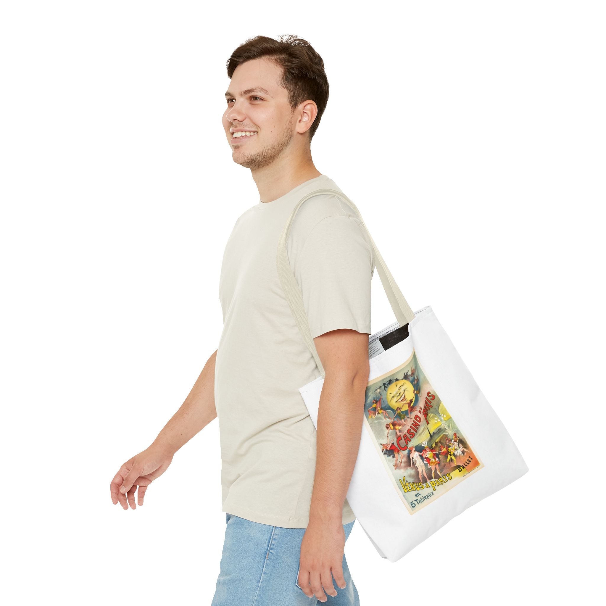 Stylish Tote Bag - Casino de Paris – Vénus à Paris Artwork by Alfred Choubrac