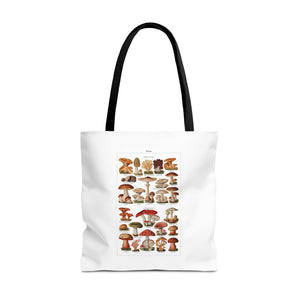 Stylish Tote Bag - Diverse Mushroom (Fungi) Species Print