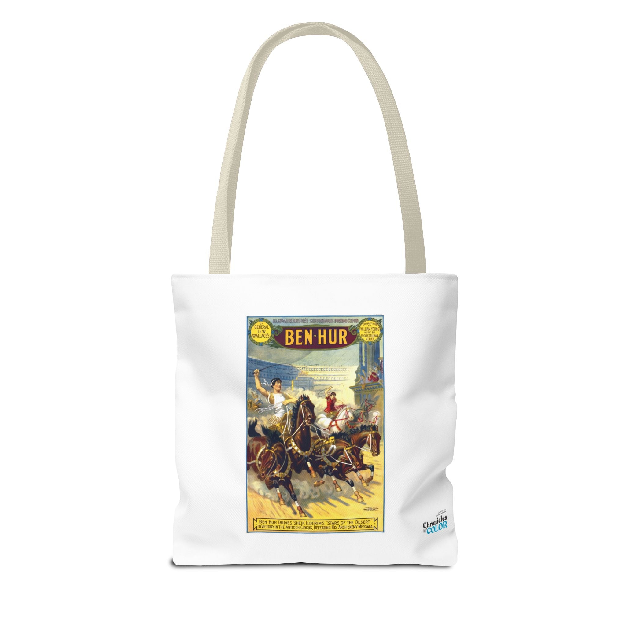 Stylish Tote Bag - Ben-Hur Broadway Premiere Vintage Artwork (1899)