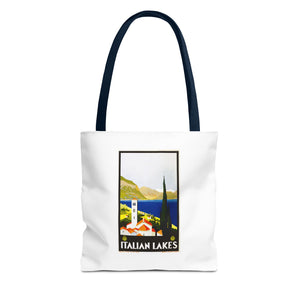 Stylish Tote Bag - Italian Lakes Print