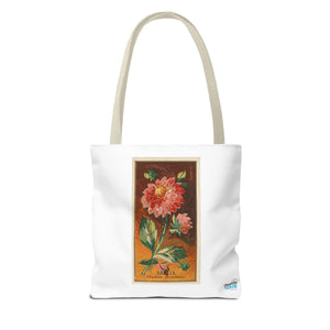 Stylish Tote Bag - Dahlia Coccinea Flower Artwork (1890)