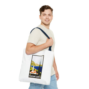Stylish Tote Bag - Italian Lakes Print