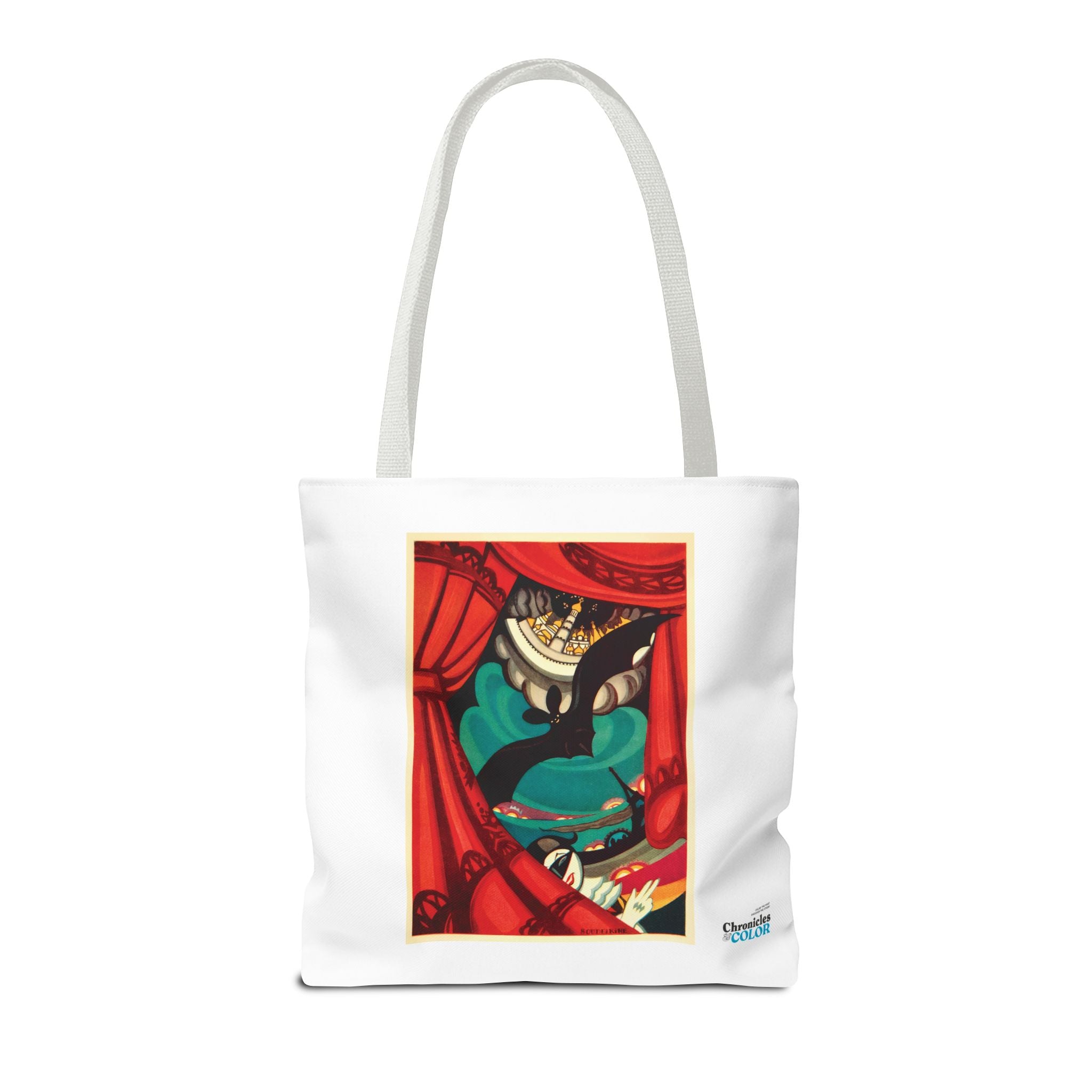Stylish Tote Bag - Nikita Balieff’s Bat Theatre, Moscow Vintage Artwork (1922)