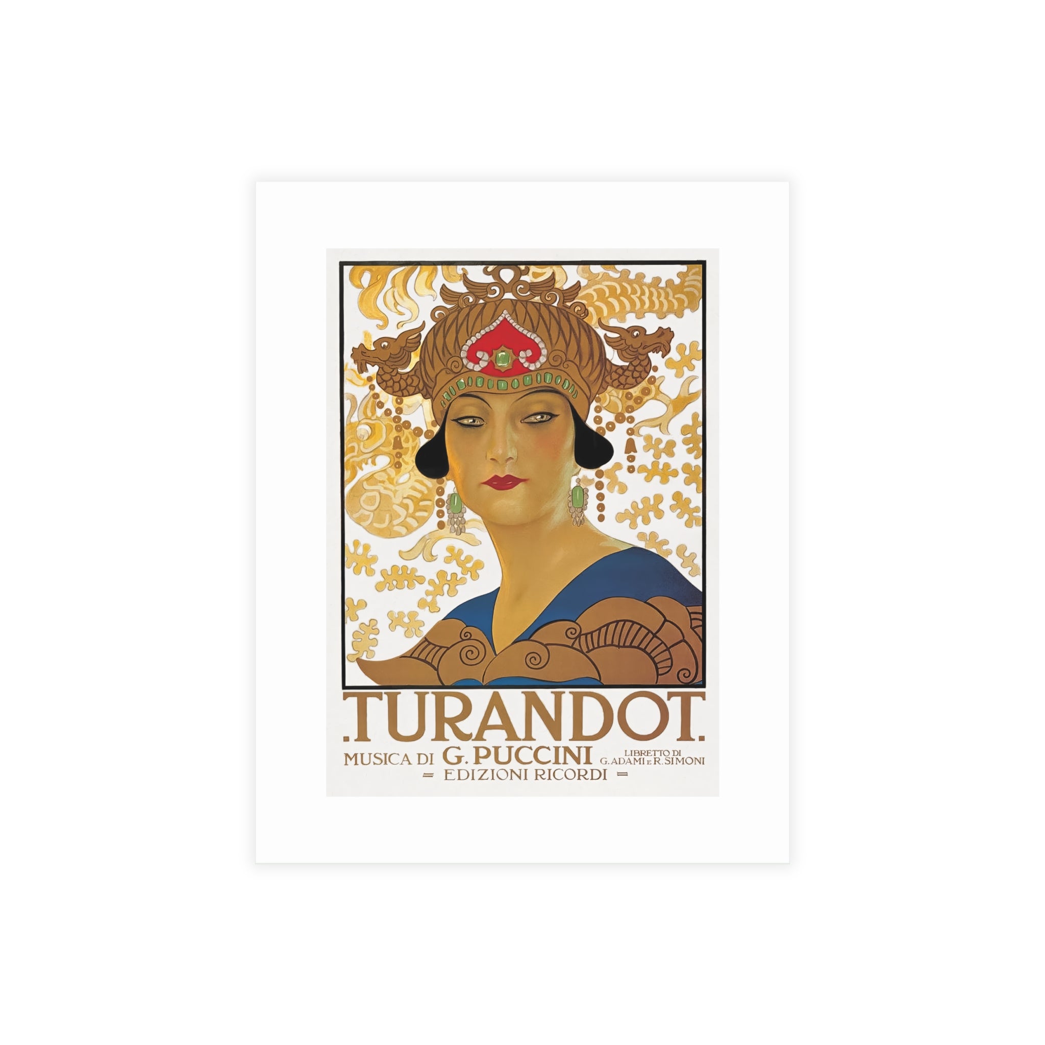 Postcard Bundles (envelopes included) - Giacomo Puccini’s Opera Turandot Vintage Artwork (1926)