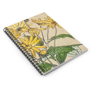 Spiral Notebook (Ruled Line) - Sunflowers Print