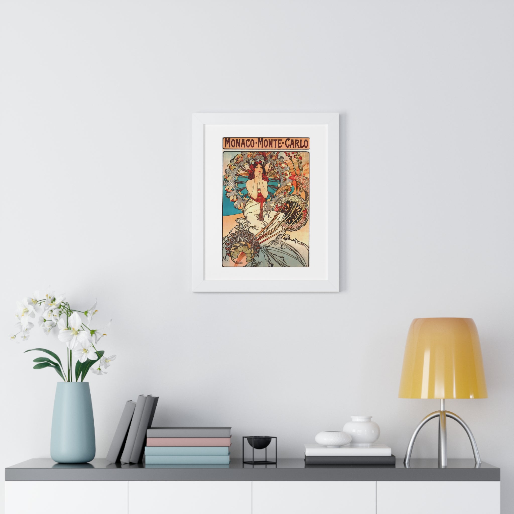 Framed Vertical Poster - Travel to Monaco and Monte-Carlo