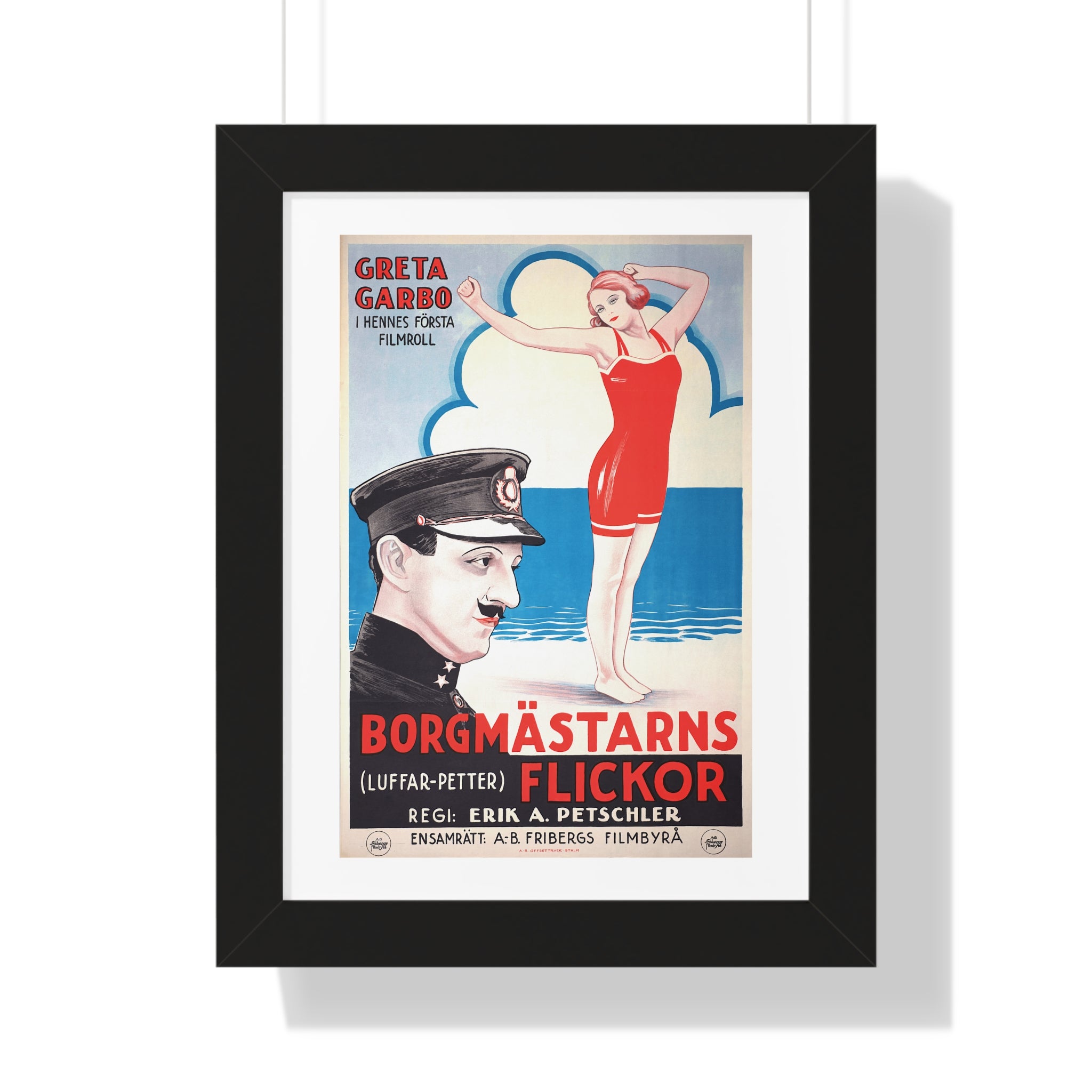Framed Vertical Poster - Luffar-Petter (Peter the Tramp) Swedish Vintage Artwork