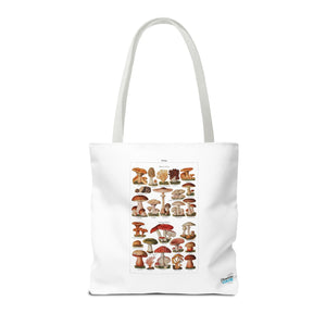 Stylish Tote Bag - Diverse Mushroom (Fungi) Species Print