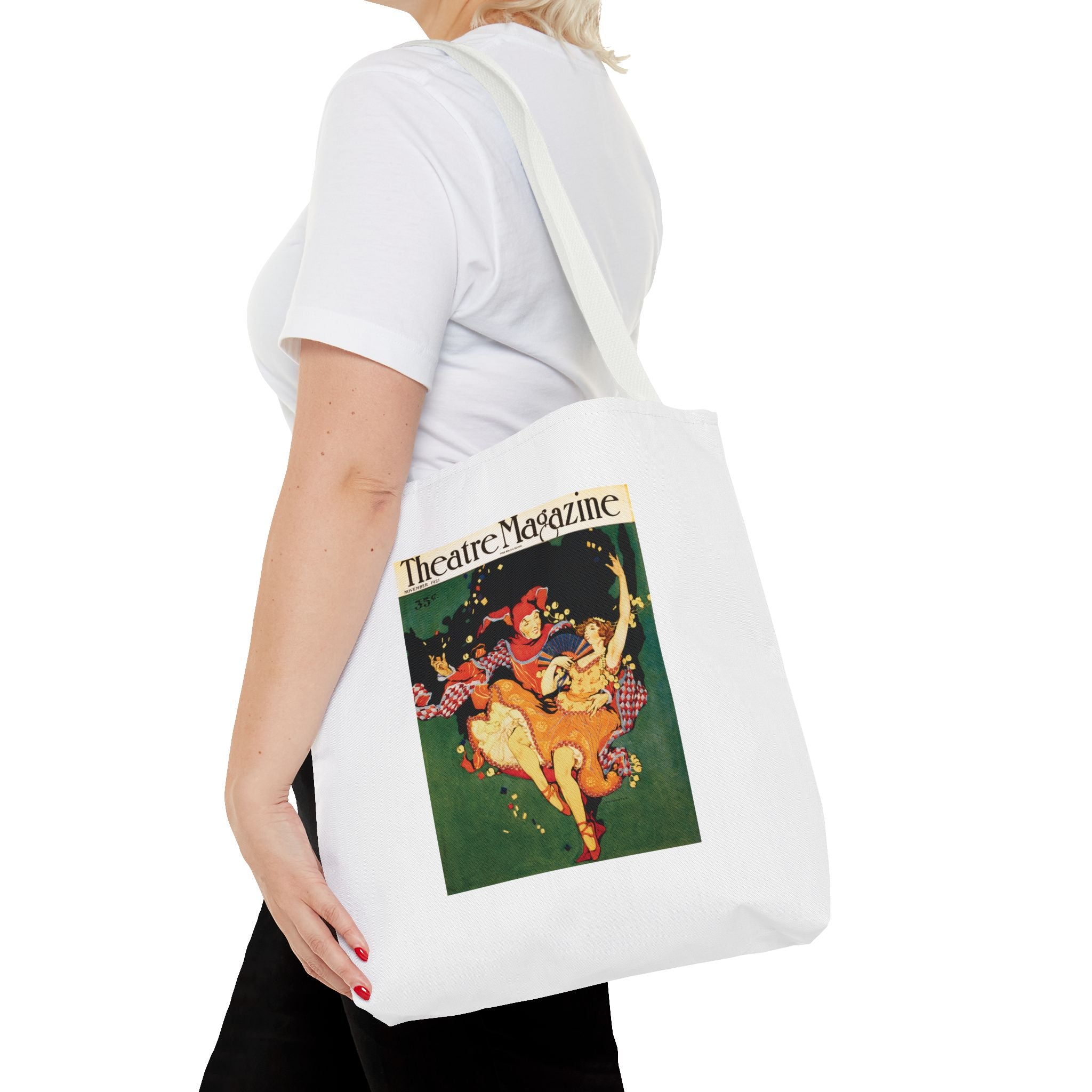 Stylish Tote Bag - Theatre Magazine Cover, Nov. 1921, Artwork by Clara Elsene Peck