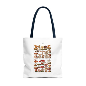 Stylish Tote Bag - Diverse Mushroom (Fungi) Species Print